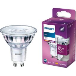 Bec LED Philips Spot Classic EyeComfort GU10 4.9W (65W) 460lm Lumina Calda (3000K) Clasa Energetica E