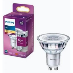 Bec LED Philips Spot GU10 3.5W (35W) 255lm Lumina Calda (2700K) Clasa Energetica F