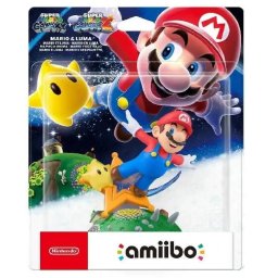 Figurina Nintendo of Europe SE Amiibo Mario si Luma pentru Jocurile Super Mario Galaxy 1+2 Multicolor