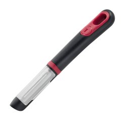 Accesoriu pentru Decojit Legume si Fructe Tefal Ingenio Lame Duble Inox Capac de Protectie Negru/Rosu