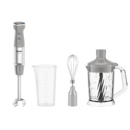Blender de Mana Tefal Quickchef+ HB67MB30 20 Trepte de Viteza Functie Turbo Tocator 1000ML Pahar de Masurat 800ML Tel Lame Powelix 1000W Gri/Argintiu