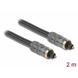 Cablu Audio Delock Toslink - Toslink 2m Antracit