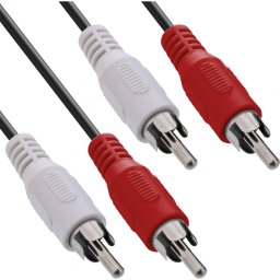 Cablu Audio InLine RCA - RCA 15m Negru