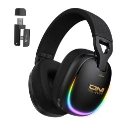 Casti Gaming Onikuma GT805 Iluminare RGB Compatibile PC / PS4 / PS5 / Nintendo Switch Negru