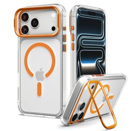 Husa Spigen Apple iPhone 18 Pro Max / 17 Pro Max Ultra Hybrid Optik S Transparenta Portocaliu