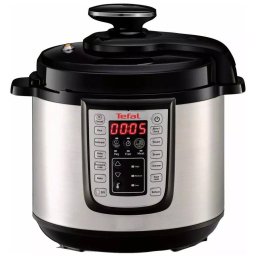Multicooker Tefal One Pot CY505EE0 Capacitate 5.8L 25 Programe Functie Pastrare la Cald 1200W Negru/Argintiu