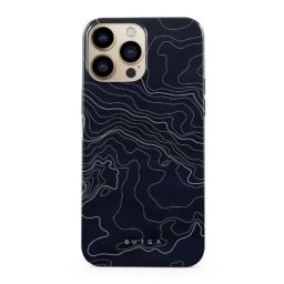 Husa Burga Apple iPhone 13 Pro Dual Layer Drifting Shores Line Art Negru