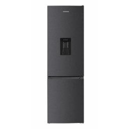 Combina Frigorifica Heinner HC-HM313INVDGWDD 313L Dozator Apa Functie Super Congelare Inverter H 186CM Clasa D Gri Antracit Texturat
