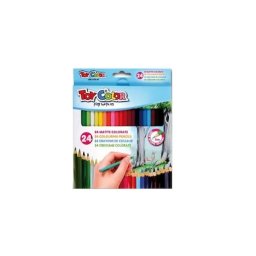 Set Creioane Colorate Toy Color 24 Bucati