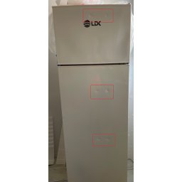 Frigider cu 2 Usi LDK Resigilat LF-260EB Less Frost 243L H 160CM Iluminare LED Clasa E Bej