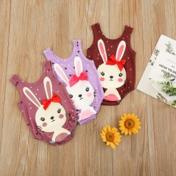Costum de baie Iepuri cu fundita Drool (Marime: 100, Culoare: Burgundiu)