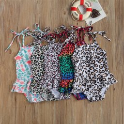 Costum de baie cu volan si bretelute Drool (Marime: 120, Model: Pete multicolore)