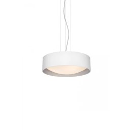 Pendul Vero 10450301, 3xE27, alb cu abajur argintiu, metal și sticlă
