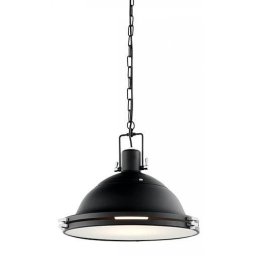 Pendul Nautilius 10269106, 1xE27, negru, metal și sticlă