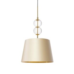 Pendul Coco M 11104107, 1xE27, auriu cu abajur șampanie, metal, sticlă și textil
