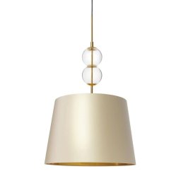Pendul Coco L 11105107, 1xE27, auriu cu abajur șampanie, metal, sticlă și textil