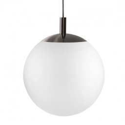 Pendul Alur L 11142320, 3xE27, antracit cu abajur alb, metal și sticlă
