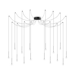 Candelabru Lucciola 284002, LED 16W, D 20 cm, negru, metal