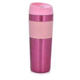 Cana termos 450ml, roz, Metalic