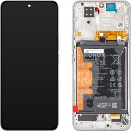 Piese si componente Display cu Touchscreen Honor 200, cu Rama, Argintiu (Moonlight White), Service Pack 0235ALRK