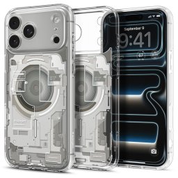 Husa Husa pentru iPhone 18 Pro / iPhone 17 Pro - Spigen Ultra Hybrid Zero One MagSafe (ACS12164) - Natural Titanium