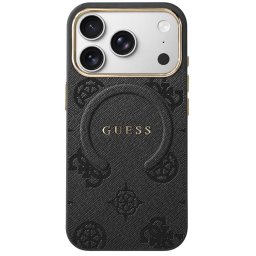 Husa Husa pentru iPhone 18 Pro Max / iPhone 17 Pro Max - Guess 4G Embossed Ring Classic Logo MagSafe (GUHMP18XP4MSEGK) - Black