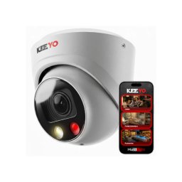 Camera IP KEEYO LV-V-IP5M3AF-DL 5MP, Zoom optic 2.7-13.5mm, Dual Light 30m, AI, Audio, PoE