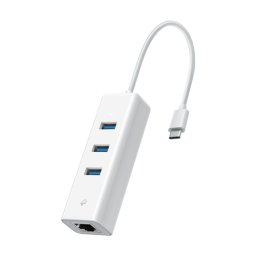 Adaptor USB Type-C la RJ45 Gigabit, 3 x USB 3.0 - TP-Link UE330C