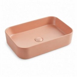 Lavoar dreptunghiular Fluminia Capri 55cm, mattone, caramiziu mat