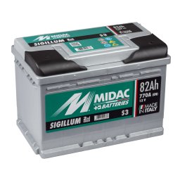 Baterie auto 82Ah Midac Sigillum 278x175x190 770A 12V