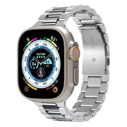 Curea Spigen Modern Fit 316L pentru Apple Watch 49mm / 46mm / 45mm / 44mm / 42mm Series, Argintie AMP06356