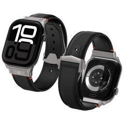 Curea Spigen Classic Fit pentru Apple Watch 49mm / 46mm / 45mm / 44mm / 42mm Series, Neagra AMP09304