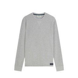 SCOTCH & SODA Bluză Waffle Regular Fitd 183745 030 grey heather