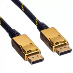 Cablu ROLINE Displayport GOLD 4K v1.2 T-T 7.5m Negru