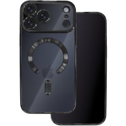 Husa OEM Apple iPhone 18 Pro Max / 17 Pro Max Color Chrome Mag Negru