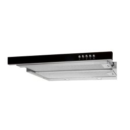 Hota WK-7 LIGHT GLASS 50 INOX Negru, Hota Akpo , 3 viteze, 132W, putere iluminare 70W, zgomot 48 dB,24 luni