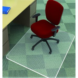Covoras PVC transparent, protectie mocheta, 120 x 90cm - forma dreptunghiulara, Q-Connect