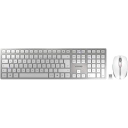 Tastatura DW 9000 SLIM, desktop set Argintiu/Alb