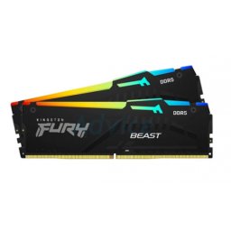 Kit Memorie RAM Kingston Fury Beast RGB AMD EXPO/Intel XMP 3.0 KF560C30BBEAK2-16, 16GB, DDR5-6000MHz, CL30, Dual Channel