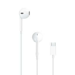 CASTI Apple EarPods, pt. smartphone, cu fir, intraauriculare - butoni, microfon pe fir, conectare prin USB Type-C, alb, "myqy3zm/a" (timbru verde 0.18 lei)