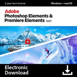 Adobe Photoshop & Premiere Elements 2027 Achiziție Nouă