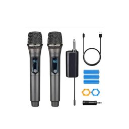 Set 2 microfoane wireless profesionale dinamice UHF WVNGR WG-U702