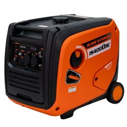 Generator de Curent Monofazat Ruris R-Power IS4000RC 5.5CP Putere Maxima 4000W Portocaliu/Negru
