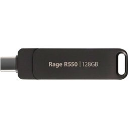 Hard disk Patriot Rage R550 128GB USB flash drive, black, USB-A and USB-C 3.2 Gen 1