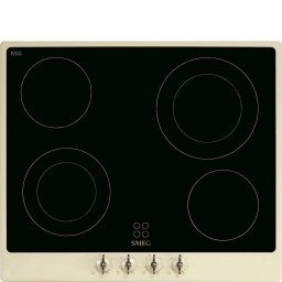 Plita Smeg P864PO Ceramica 60Cm 4 Zone Crem