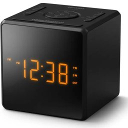 Radio cu Ceas Philips TAR4500/10 FM Alarma Dubla USB-C Negru