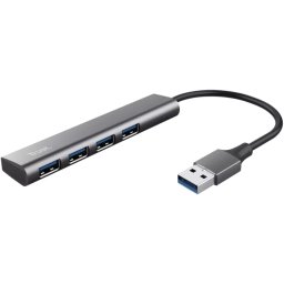 Hub USB Trust Halyx 4xUSB 3.2 Aluminiu