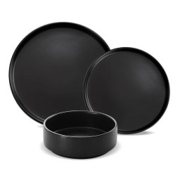 Set Vesela Zass Gourmet ZG-DS 05 18 Piese Ceramica Negru