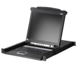 Switch KVM Consola cu tastatura si touchpad , Aten , KVM , LCD , LED 19'' , USB PS/2 , IP Admin , 16 porturi