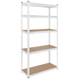 Mobilier interior RAFT METALIC 5 POLITE 750KG MDF 180X90X40 ALB REBEL